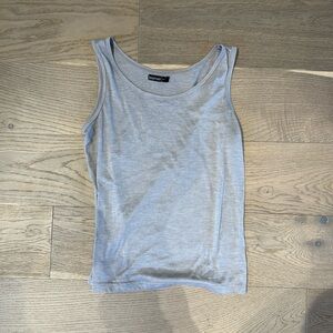 Boohoo Basic Grey Tank Top